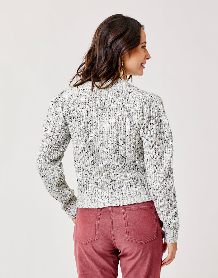 Tinsley Spacedye Sweater: Grey Multi