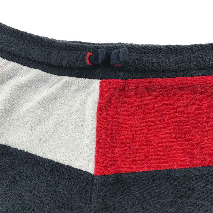 Tommy Hilfiger 10 navy white and red panelled terry towelling shorts