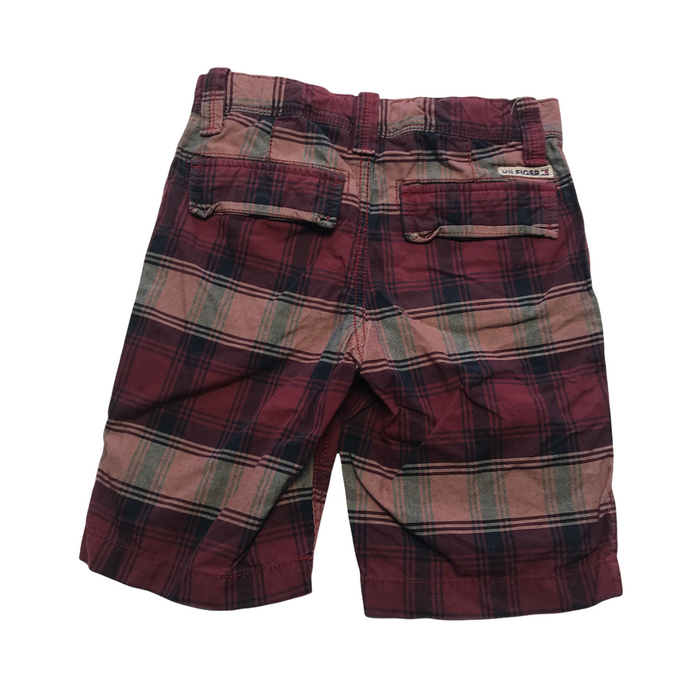 Tommy Hilfiger 8-9 years burgundy red checked shorts