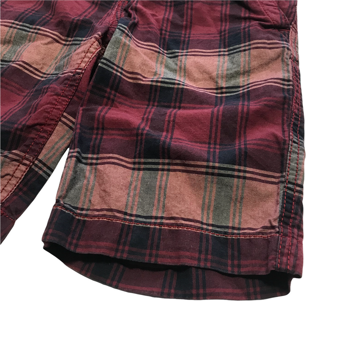 Tommy Hilfiger 8-9 years burgundy red checked shorts