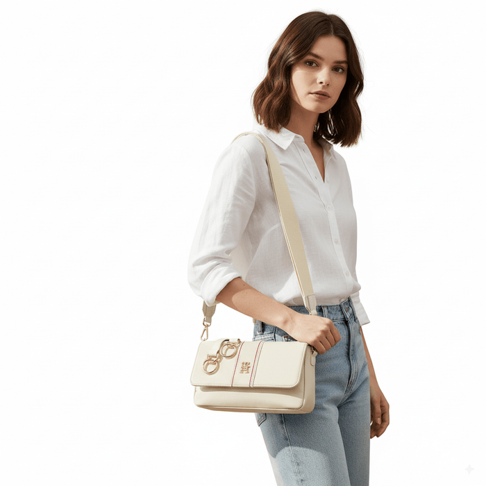 TOMMY HILFIGER Canvas Crossbody Shoulder Bag TB85 - Runner
