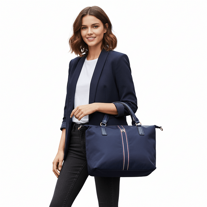 TOMMY HILFIGER Monogram Detail Tote Bag TB95 - Runner