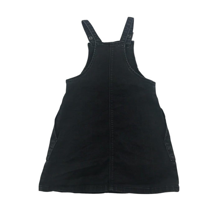 Tu 4-5 years black roses dungaree dress