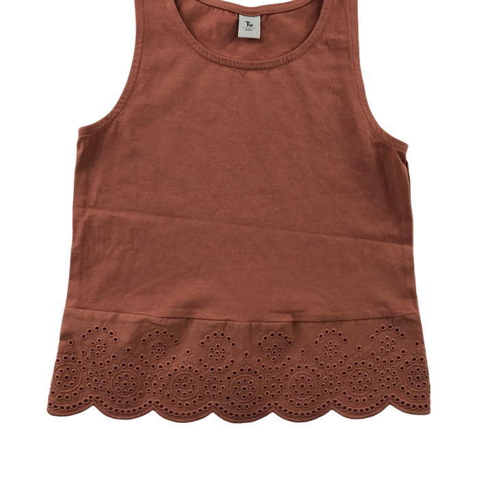 Tu 5-6 years brown embroidered top