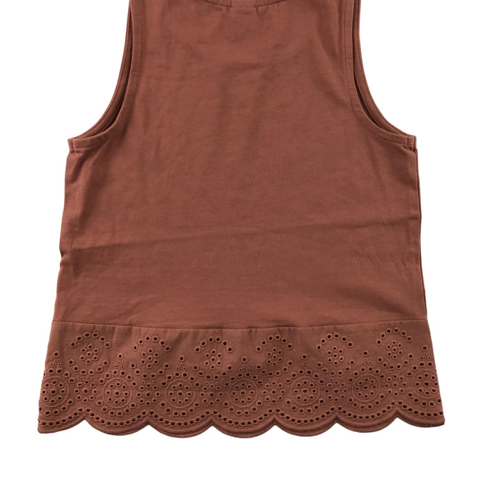 Tu 5-6 years brown embroidered top