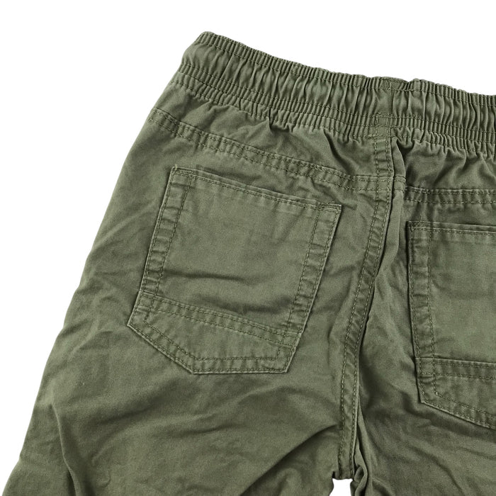 Tu 5-6 years khaki green plain cotton shorts