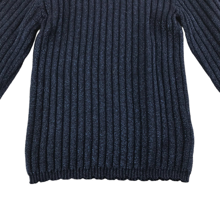 Tu 5 years navy sparkle striped knit pattern light-weight jumper