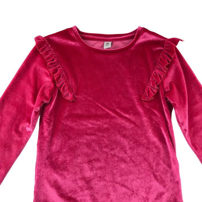 Tu 6-7 years bright pink velvet blouse