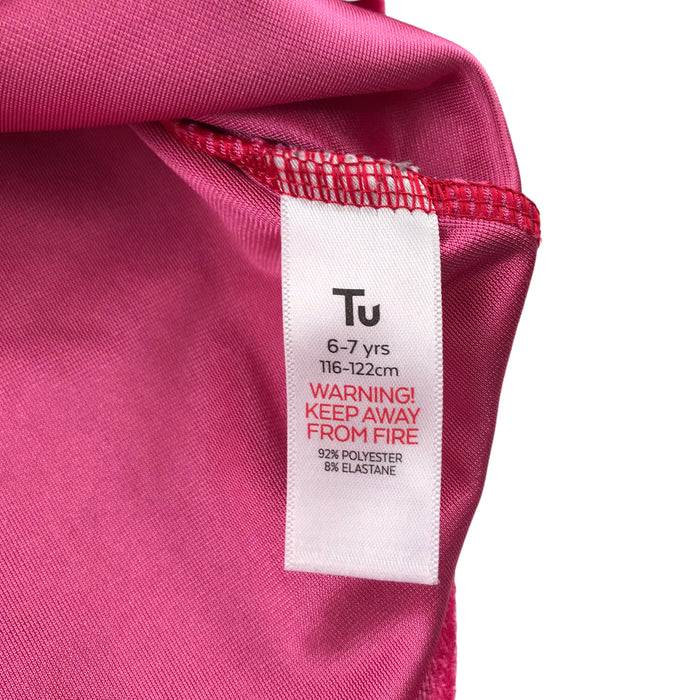 Tu 6-7 years bright pink velvet blouse