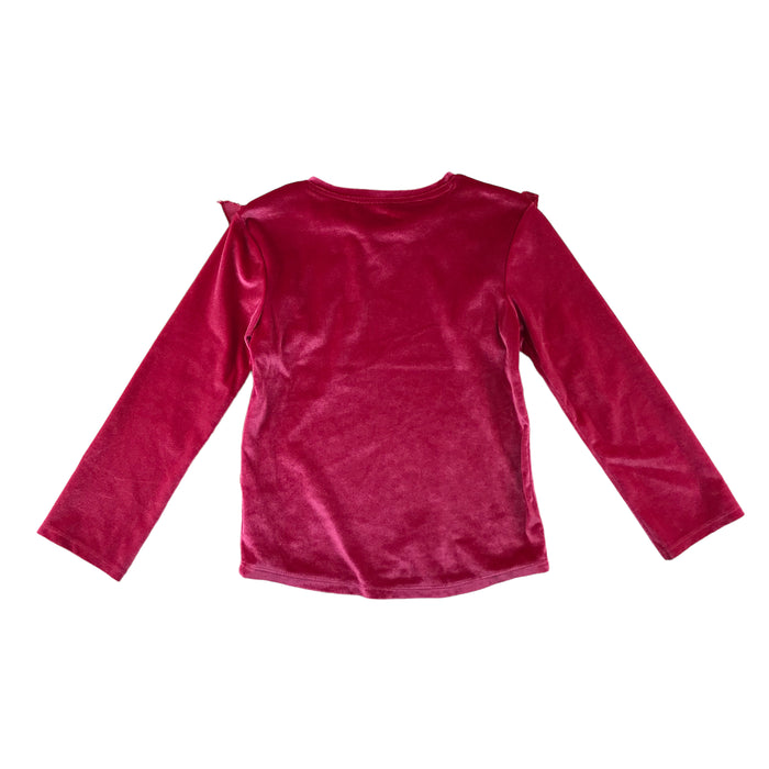 Tu 6-7 years bright pink velvet blouse