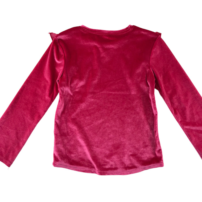 Tu 6-7 years bright pink velvet blouse