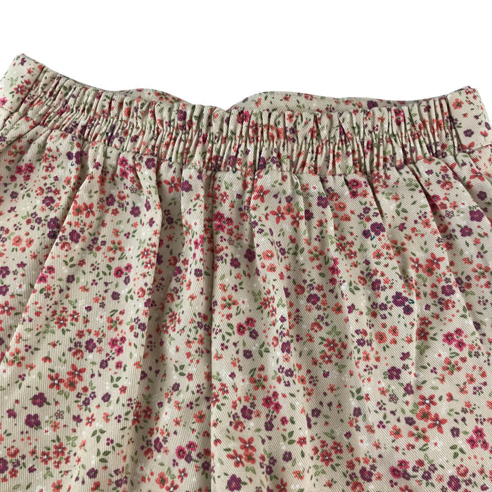 Tu 6-7 years multicoloured floral design with belt cotton shorts