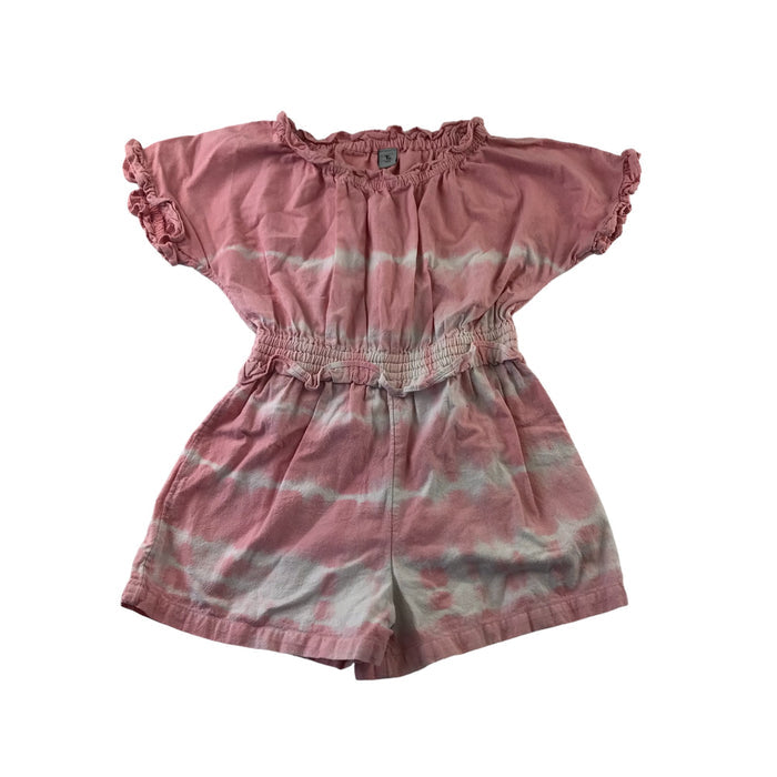 Tu 6-7 years pink and white tie dye playsuit