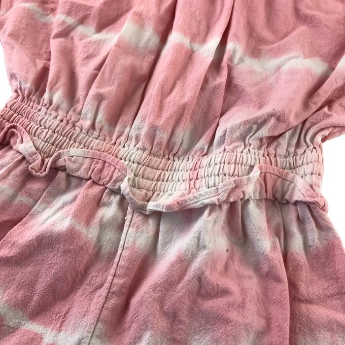 Tu 6-7 years pink and white tie dye playsuit