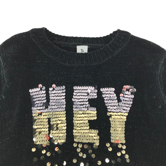 Tu 6 years black sequin hey jumper
