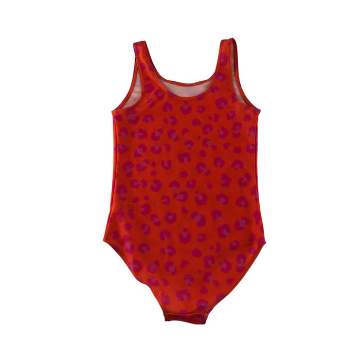 Tu 7-8 years orange purple floral swimsuit
