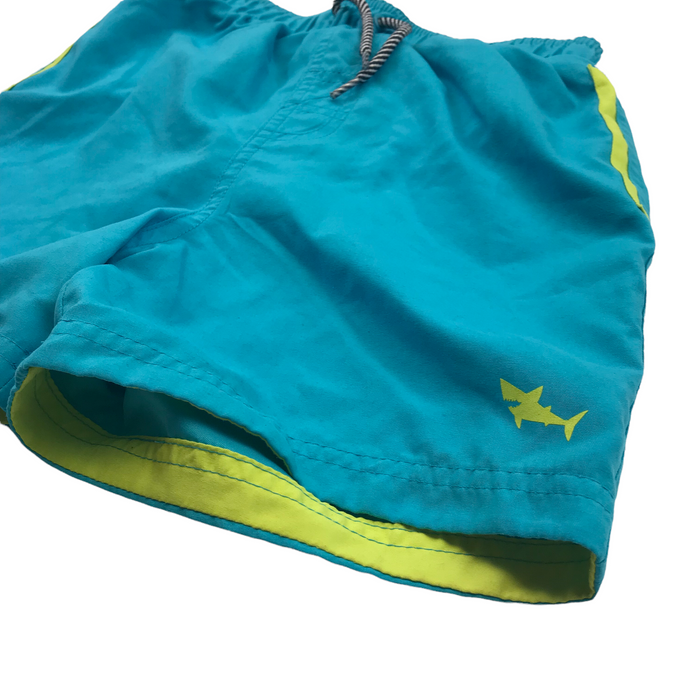 Tu 8-9 years blue neon shark swim trunks