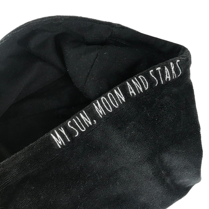 Tu 9-10 years black sequin star velour hoodie