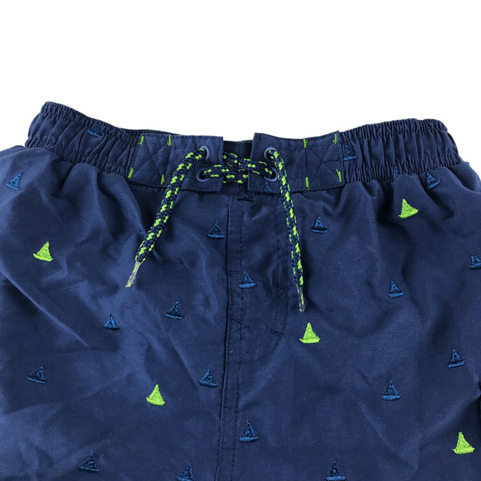 Tu 9-10 years navy sail boat swim trunks