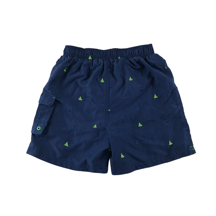 Tu 9-10 years navy sail boat swim trunks