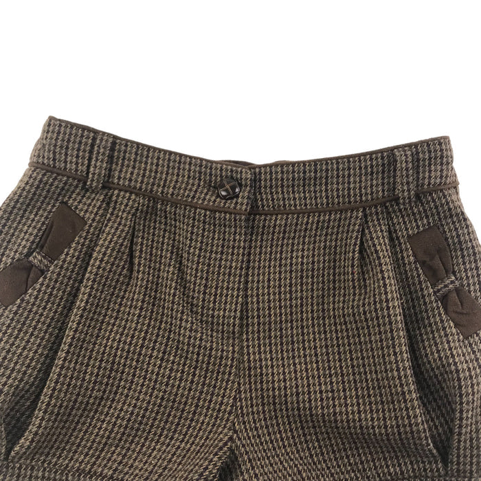 Tu 9 years brown houndstooth shorts