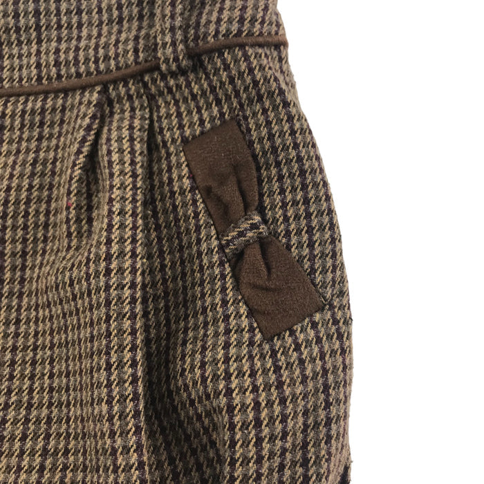 Tu 9 years brown houndstooth shorts