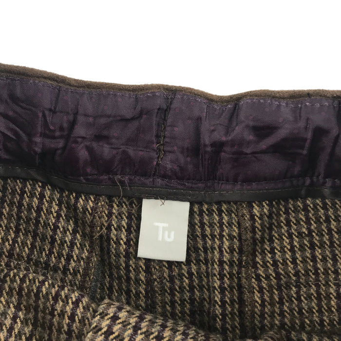 Tu 9 years brown houndstooth shorts