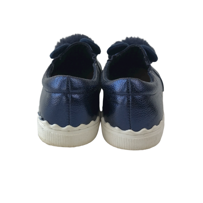 Tu size UK 12 (jr) navy blue bunny plimsolls