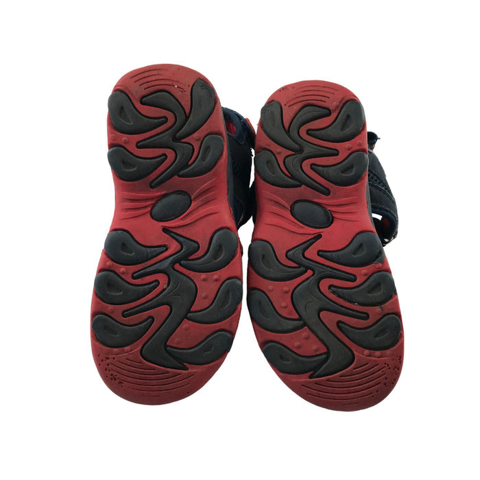 Tu size UK 13 (jr) navy and red nautical sandals
