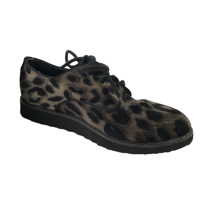 Tu Velvet-like Animal Print Shoes Size UK 13 junior