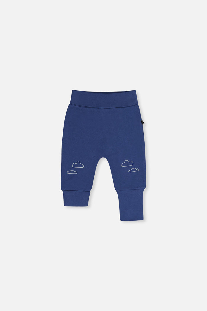 Baby boys 2-pack evolutive pants, airplane print and blue, view 3