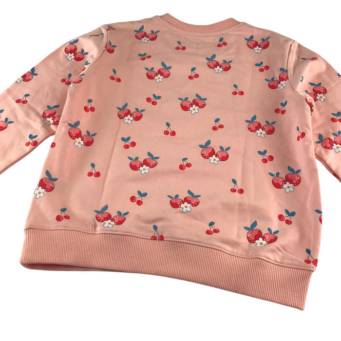 Unknown 5-6 years pink with cherry print design sweater