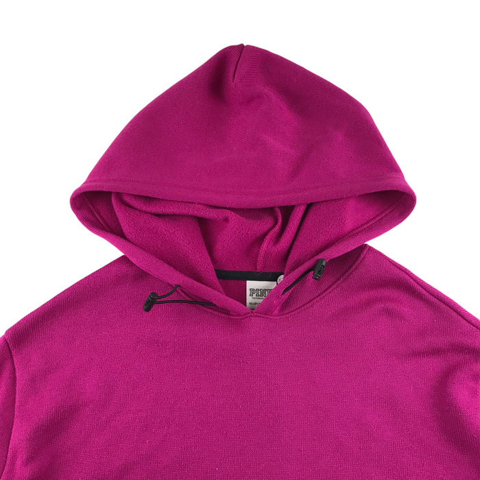 Unknown women's XS pink with logo cropped hoodie