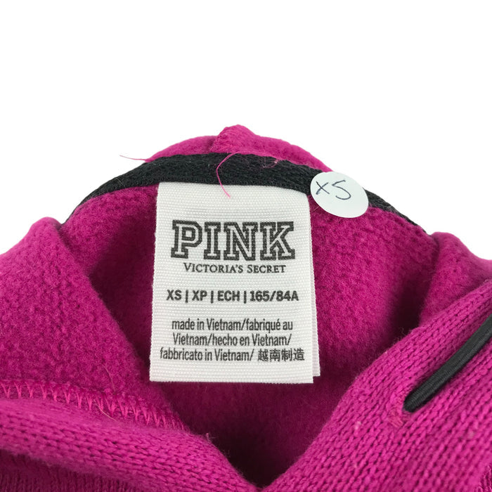 Unknown women's XS pink with logo cropped hoodie