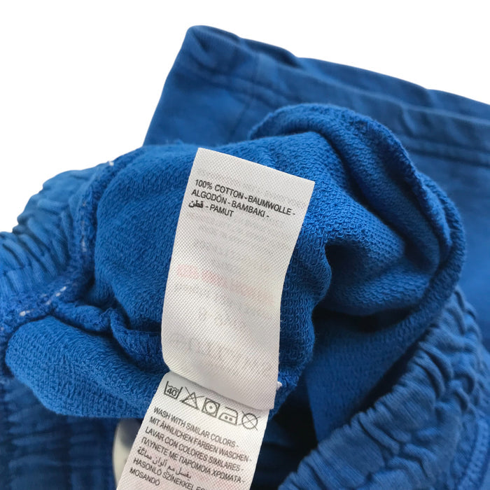 Urban Outlaw 8-9 years blue plain elasticated waist cotton shorts