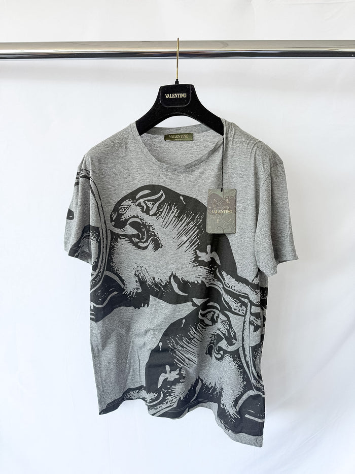 Valentino Grey Panther Tee Shirt