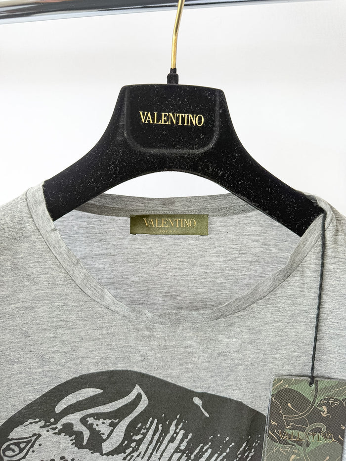 Valentino Grey Panther Tee Shirt