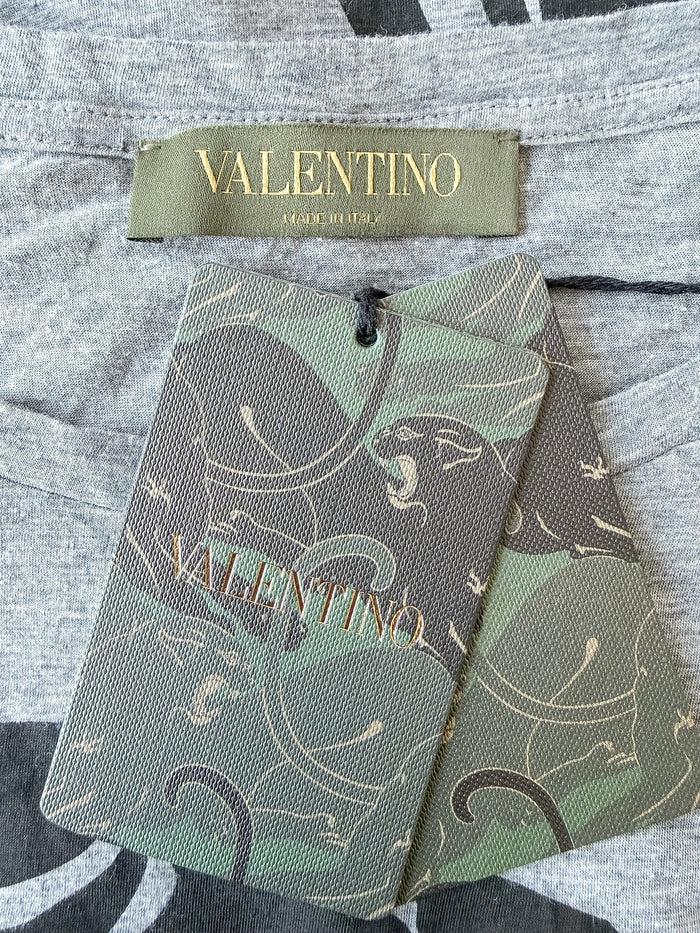 Valentino Grey Panther Tee Shirt