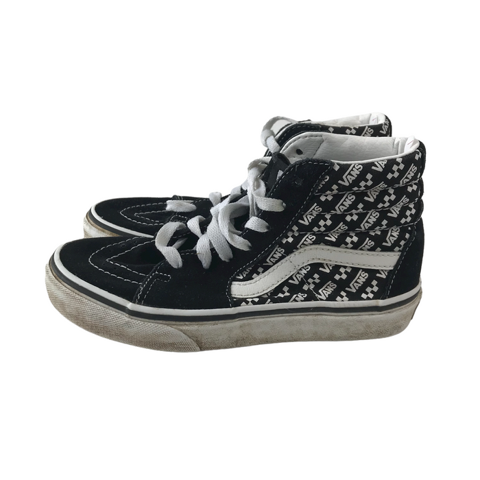 Vans size UK 1 black high top trainers