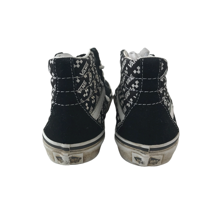 Vans size UK 1 black high top trainers