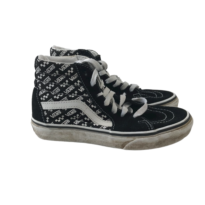 Vans size UK 1 black high top trainers