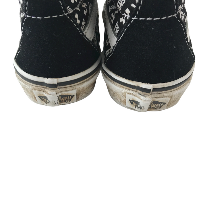 Vans size UK 1 black high top trainers
