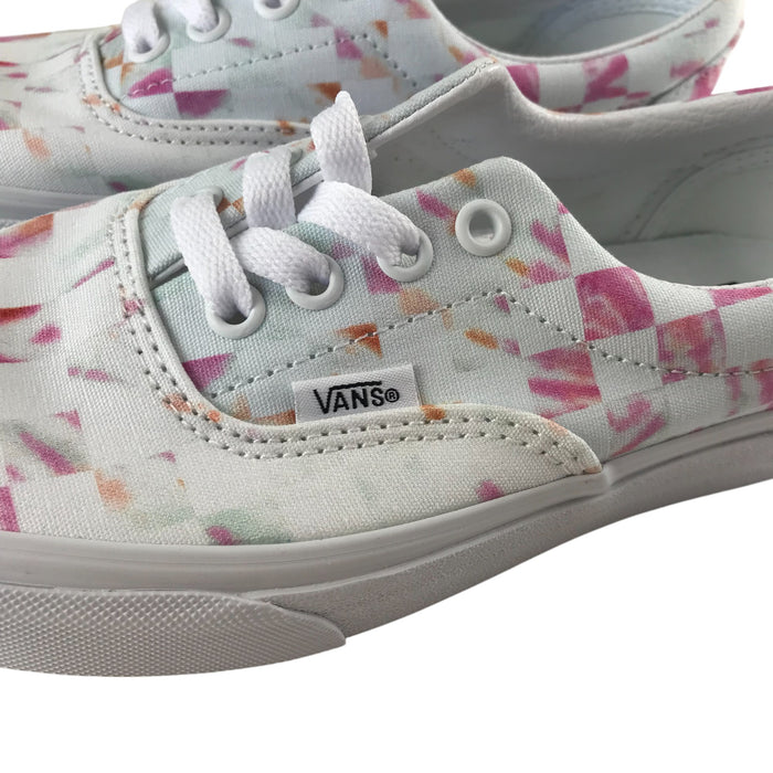 Vans size UK 3.5 white check trainers