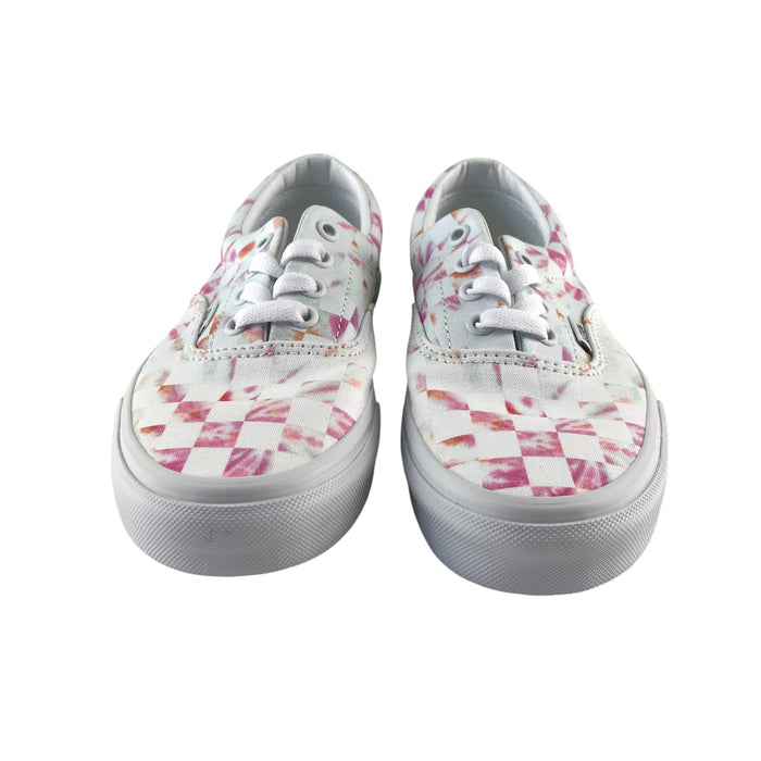 Vans size UK 3.5 white check trainers