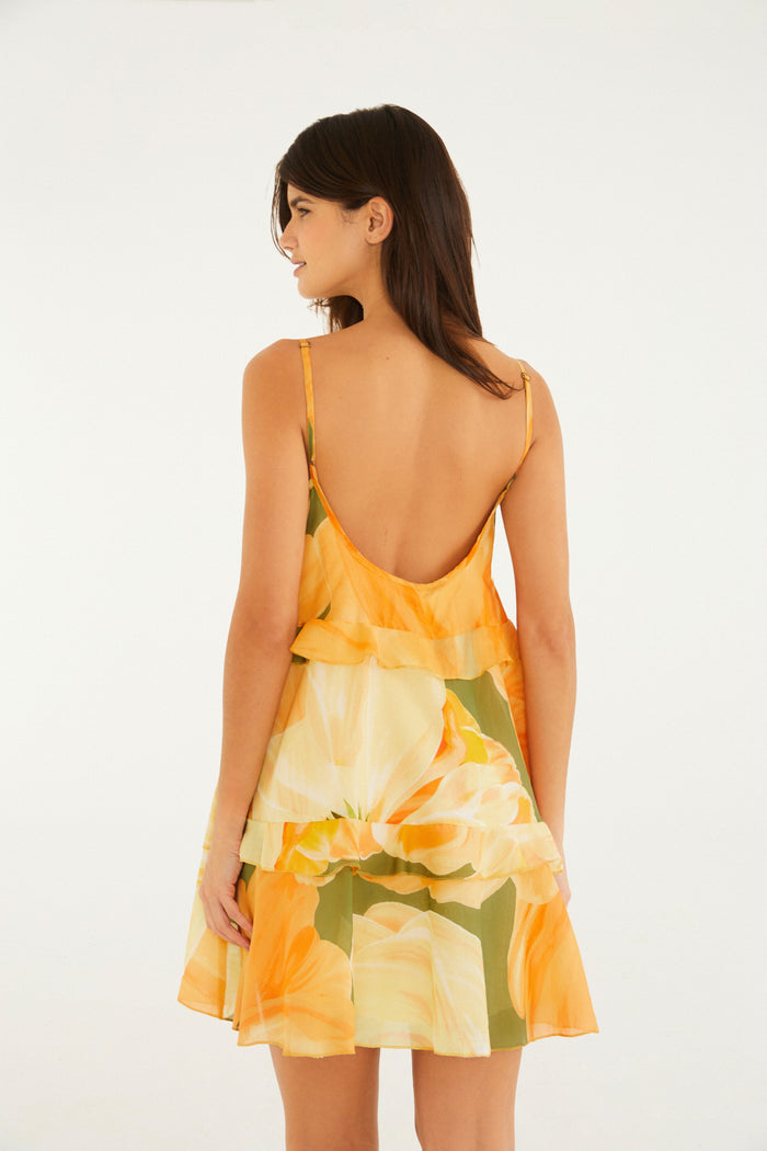 VESTIDO CORTO ESTAMPADO AMARILIS