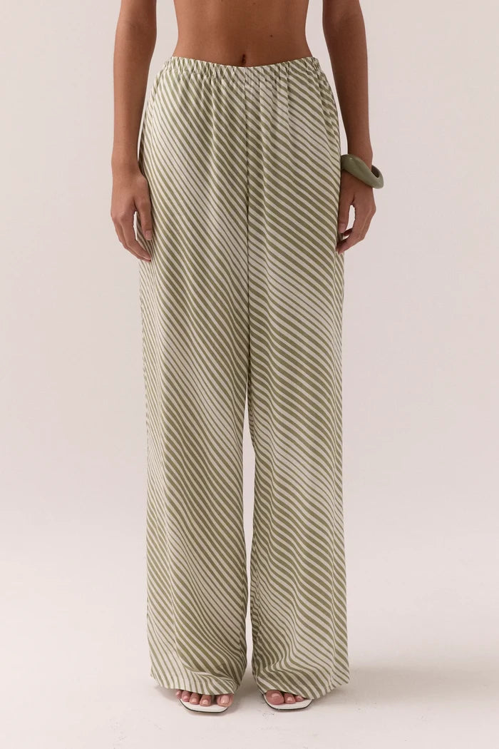 VISTA PANTS - OLIVE STRIPE