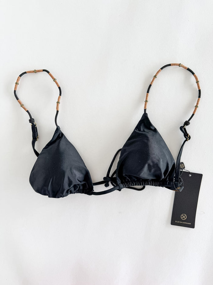 Vix Paula Hermanny Bikini Black Top Rope Detailing