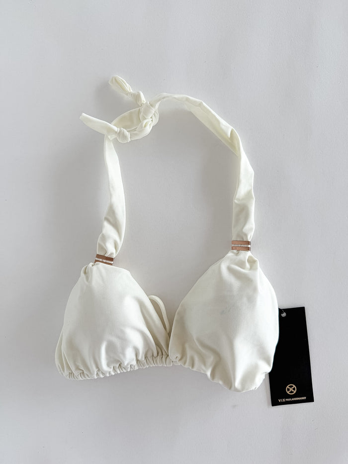 Vix Paula Hermanny Milk White Bikini Top DAMAGED