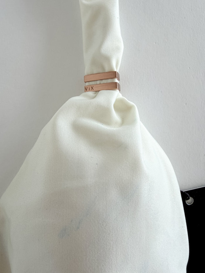 Vix Paula Hermanny Milk White Bikini Top DAMAGED