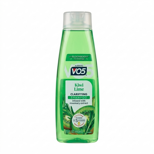 Alberto Vo5 Kiwi Lime Clarifying Shampoo bottle on a white background